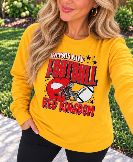 **FIRST 50 DEAL** Stars Football Kansas City Red Kingdom Good Long Sleeve Tee