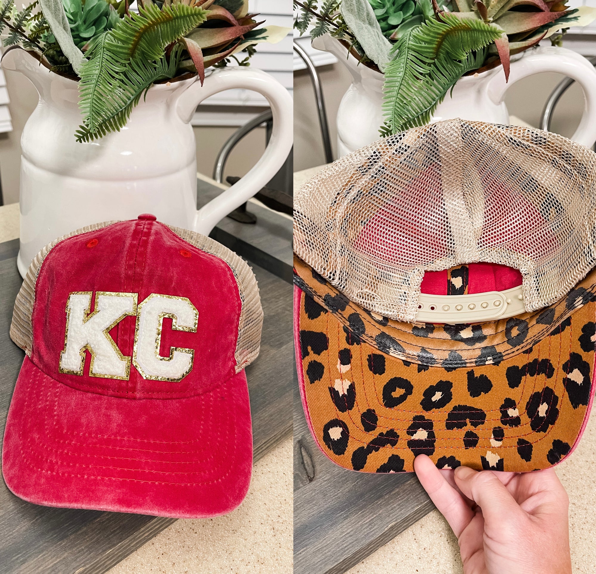 White KC Patch Red Hat
