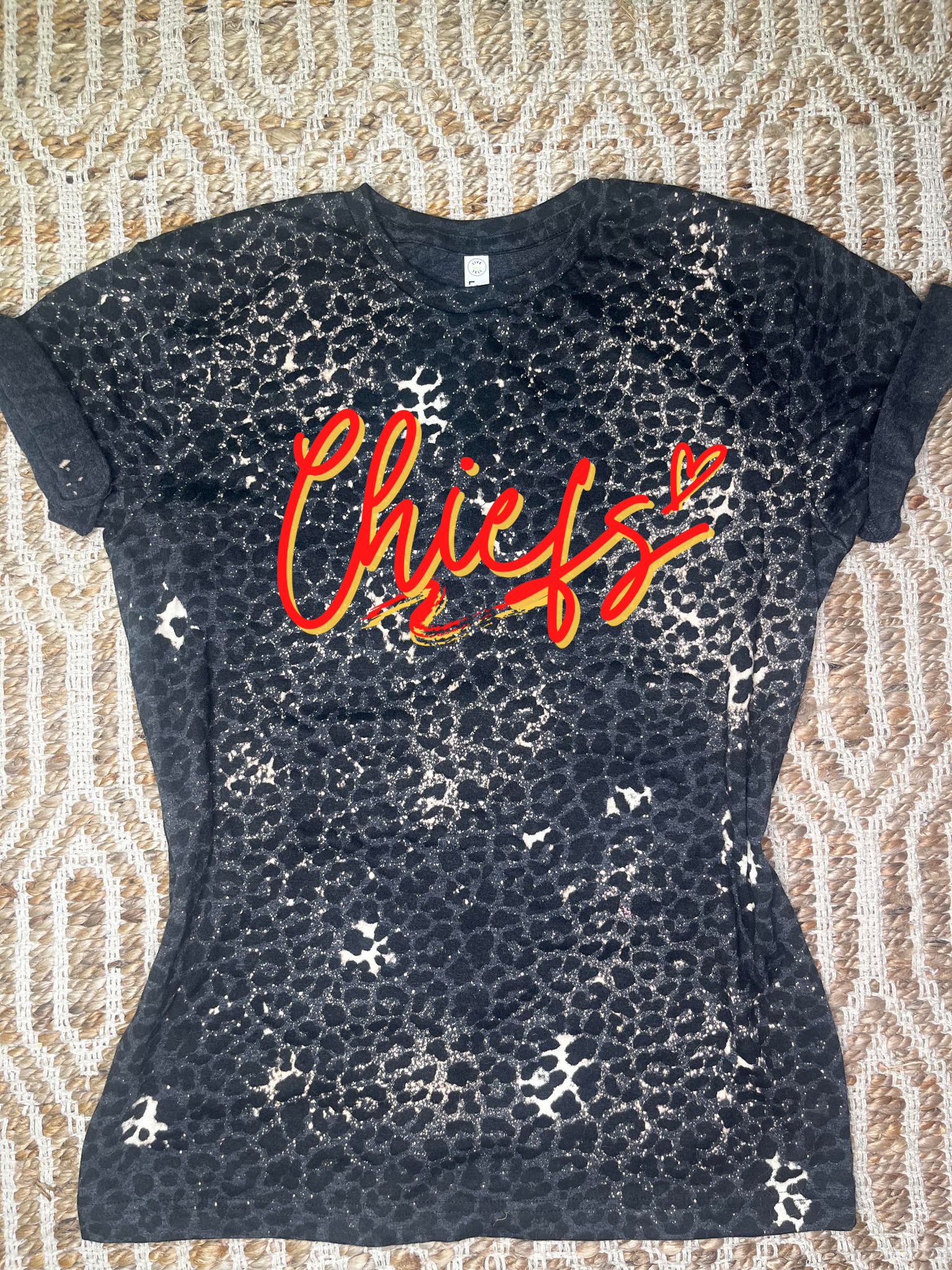 **PREORDER** C H I E F S Bleached Leopard Tee