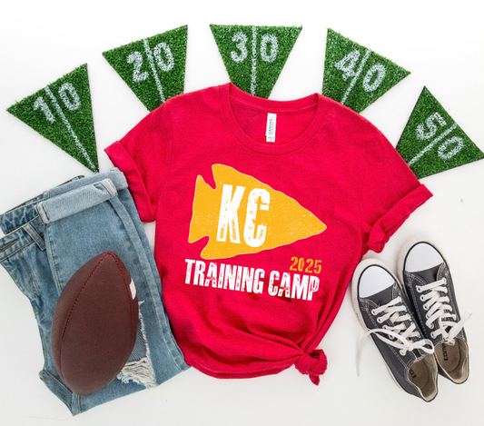 Gold Arrowhead 2025 Training Camp Red Tee
