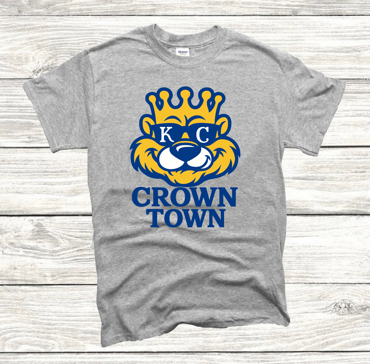 KC Slugger Sunglasses Crown Town Heather Grey Tee