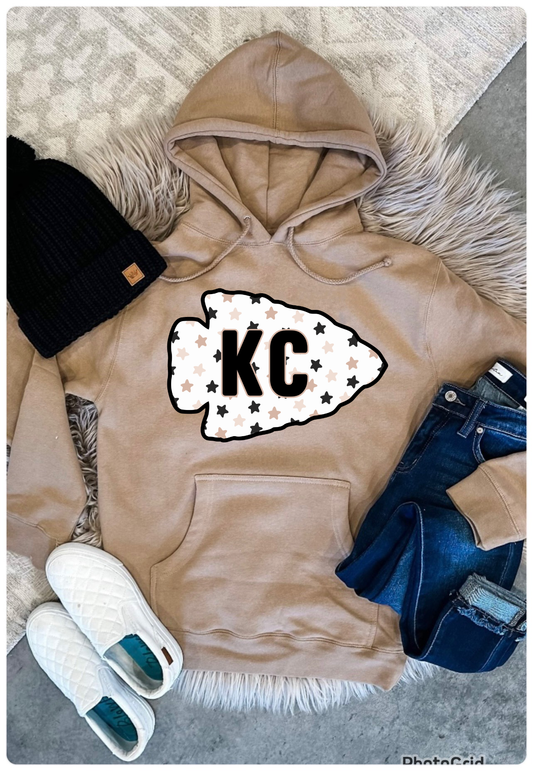 Neutral Star KC Arrowhead Sandstone Hoodie