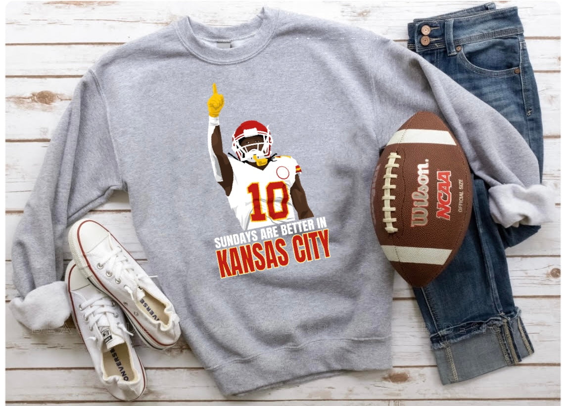 Sundays Are Better In Kansas City Pacheco Sports Grey Sweatshirt