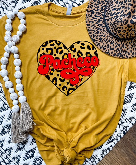 Pacheco Heart Heather Mustard Tee