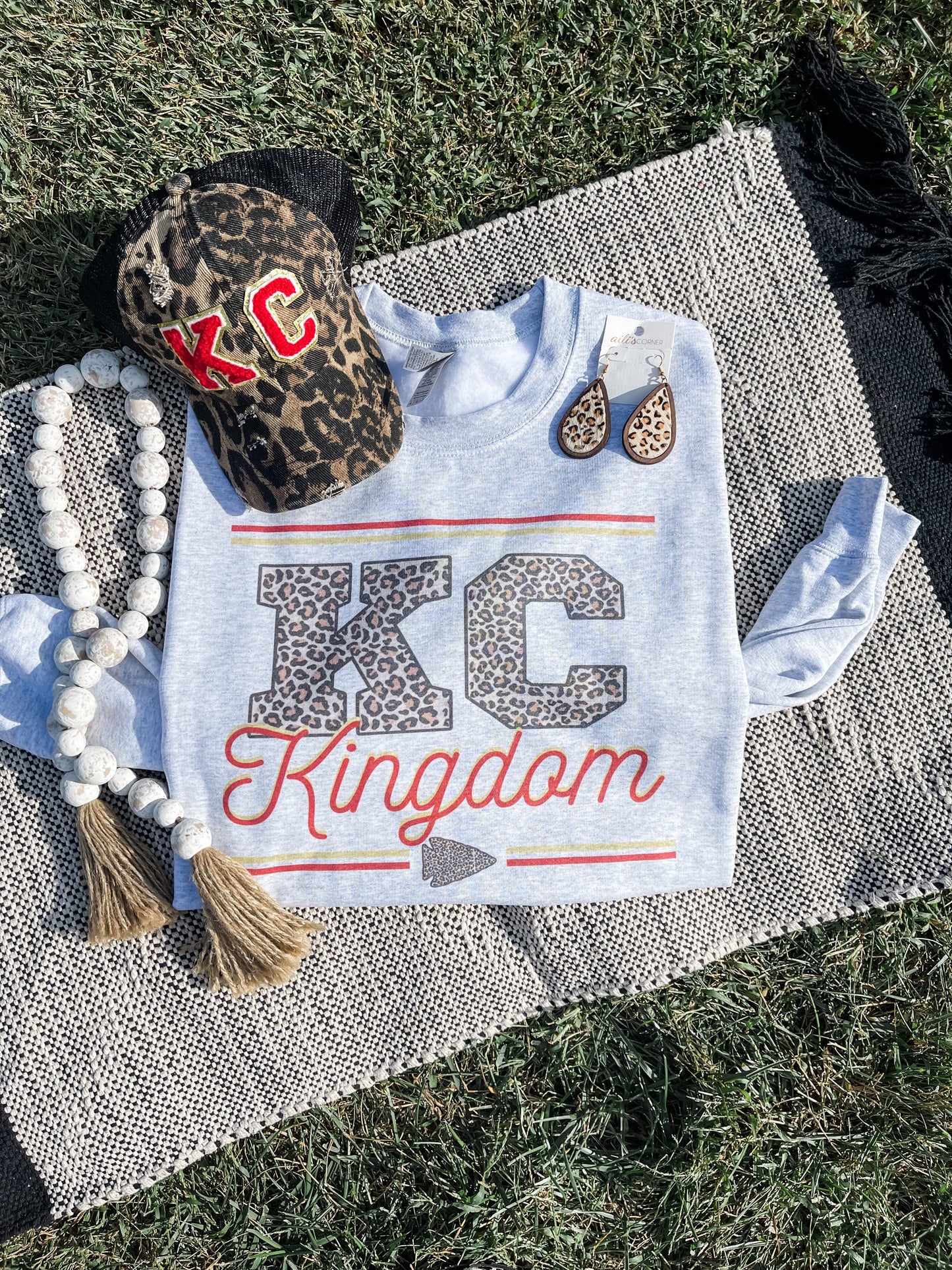 KC Leopard Kingdom Ash Sweatshirt