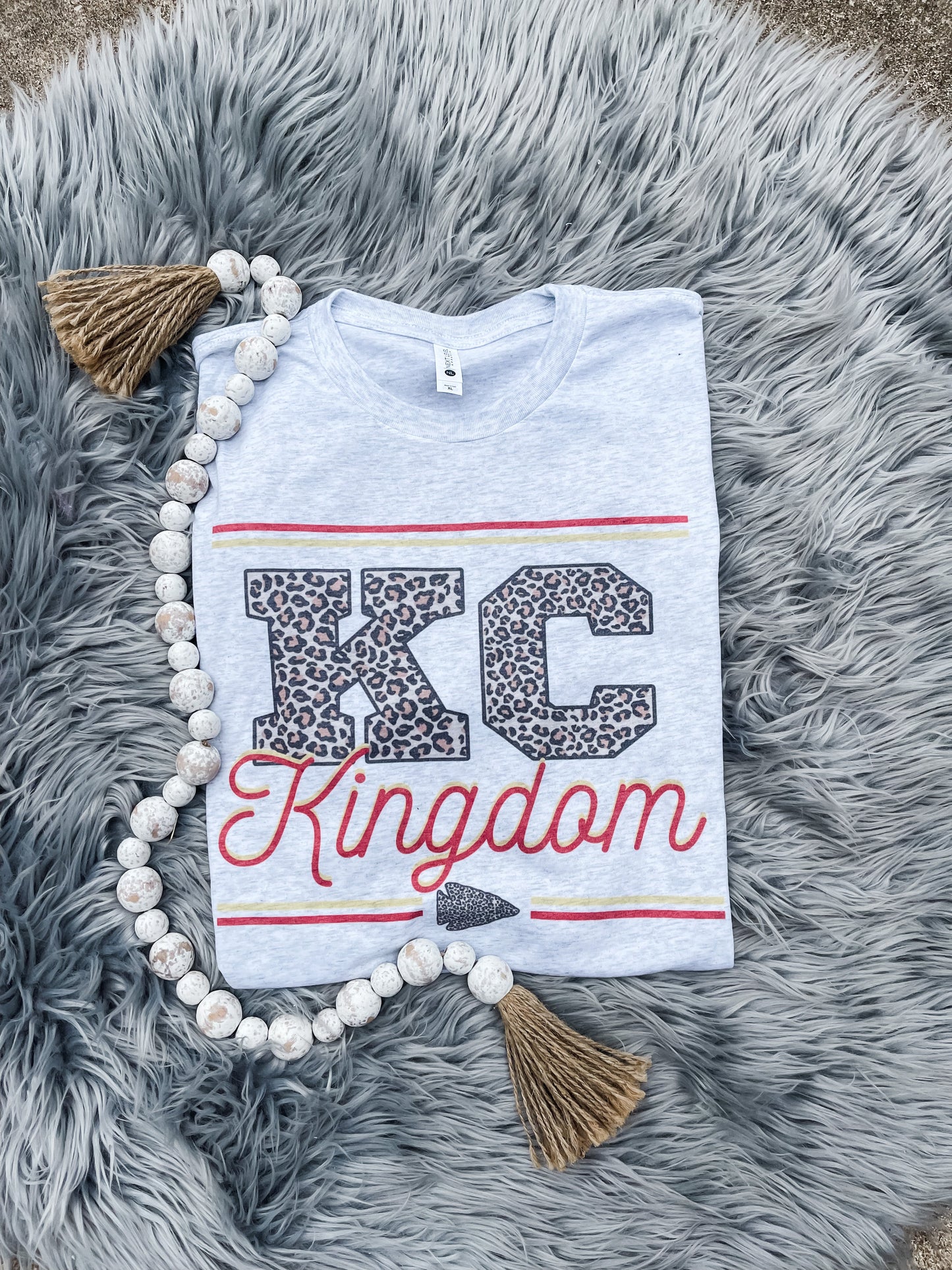 KC Leopard Kingdom Ash Tee