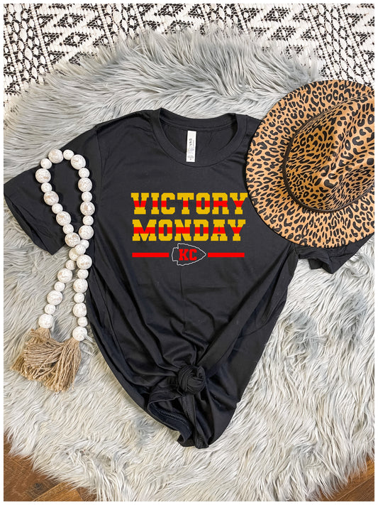 Victory Monday Black Tee