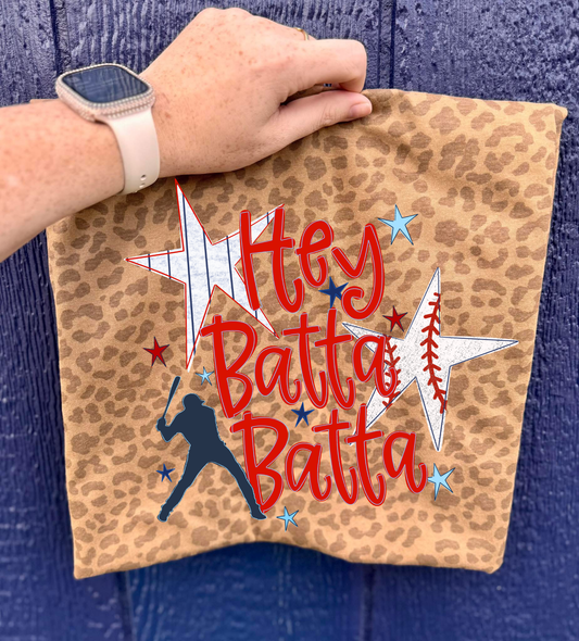 **DEAL OF THE DAY** Stars Batter Batter Brown Leopard Tee