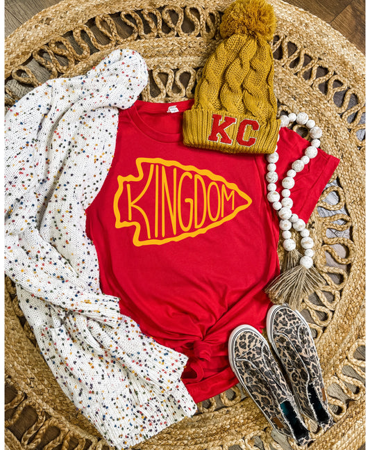 Gold Kingdom Arrowhead Red Tee