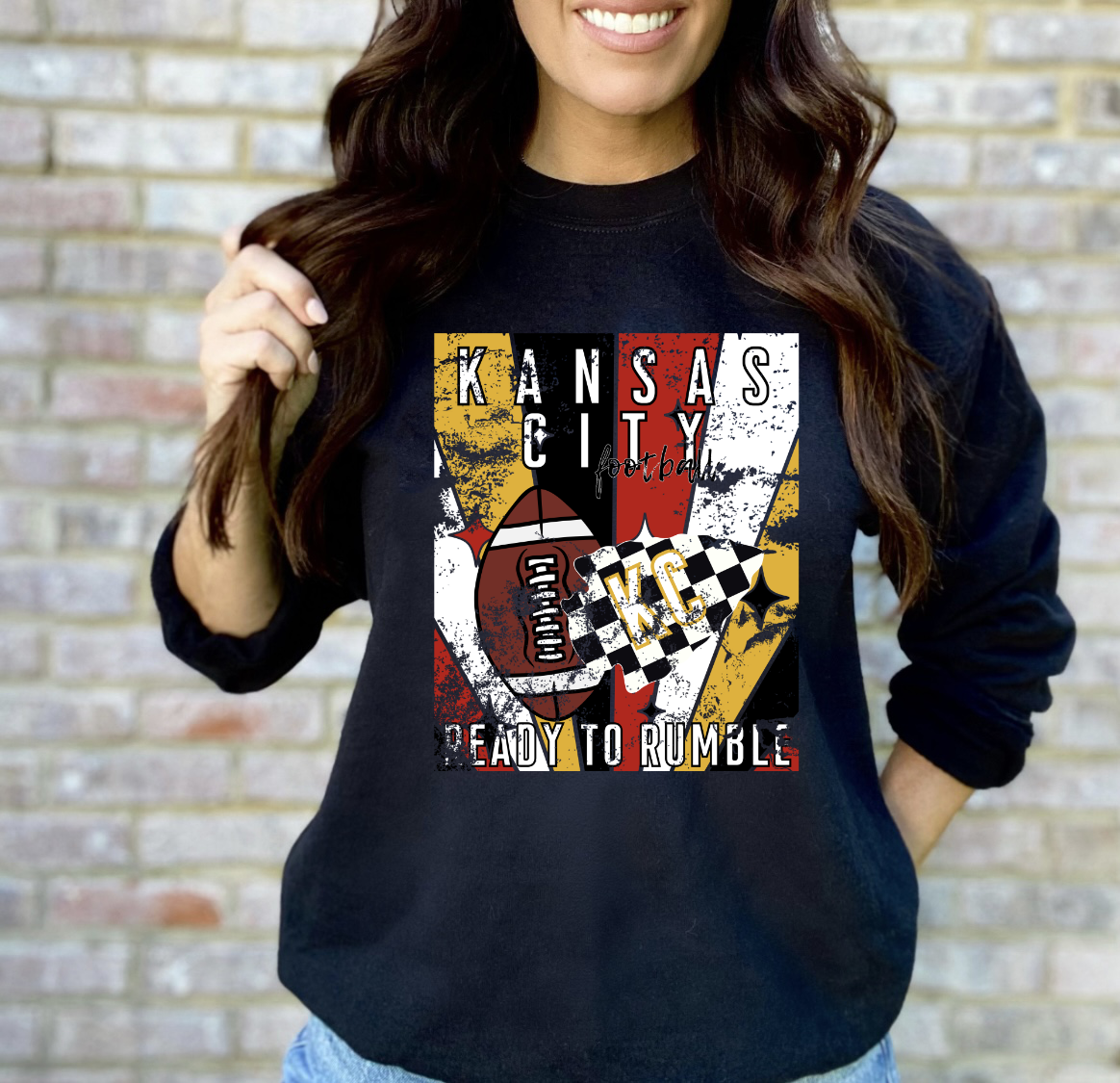 **HALFTIME DEAL** Kansas City Ready To Rumble Black Sweatshirt