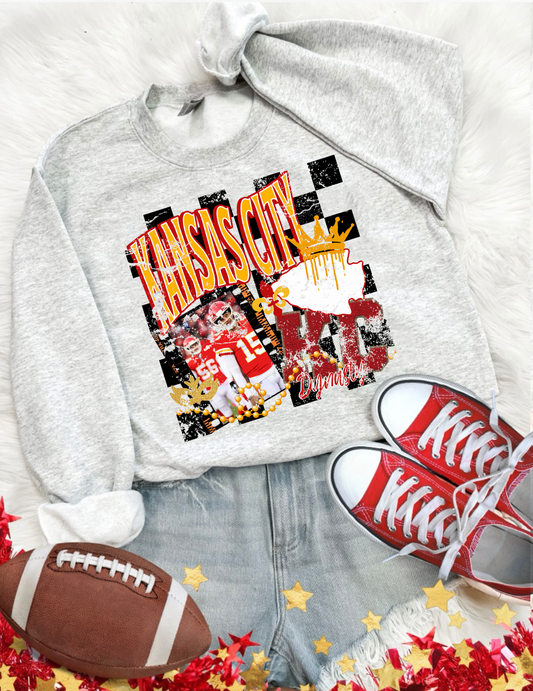 **HALFTIME DEAL** Kansas City Crown Dynasty Ash Sweatshirt