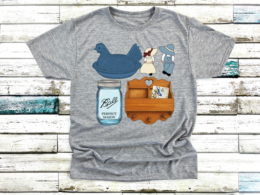 Grandma Core Sports Grey Tee