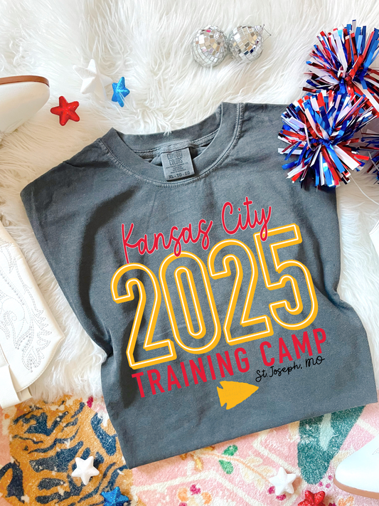 Red & Gold KC Football Training Camp Pepper Tee