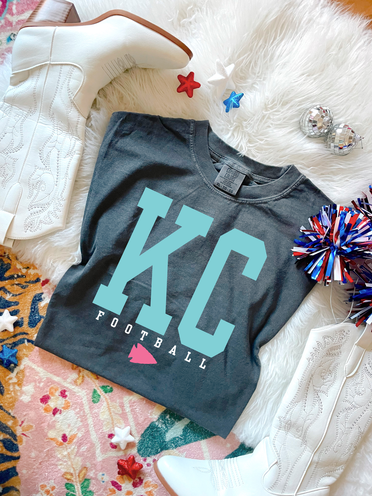 **HALFTIME DEAL** Gameday Pop KC Football Pepper Tee