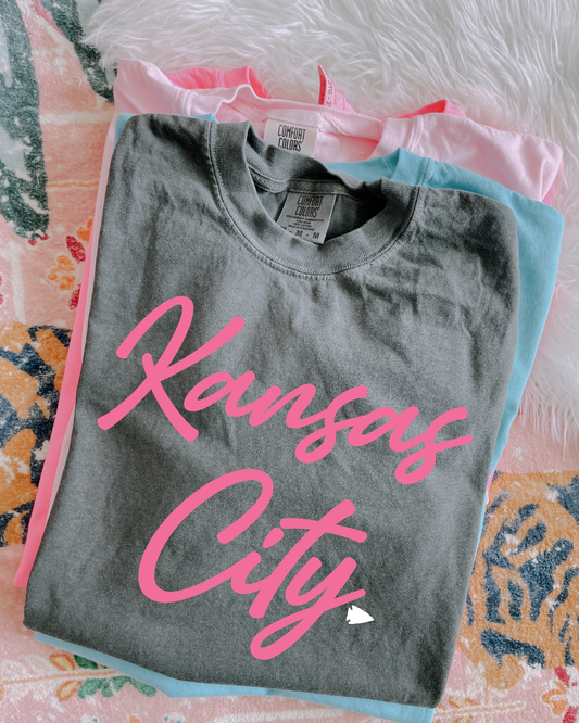 Pink Kansas City White Arrowhead Pepper Tee/Tank Option