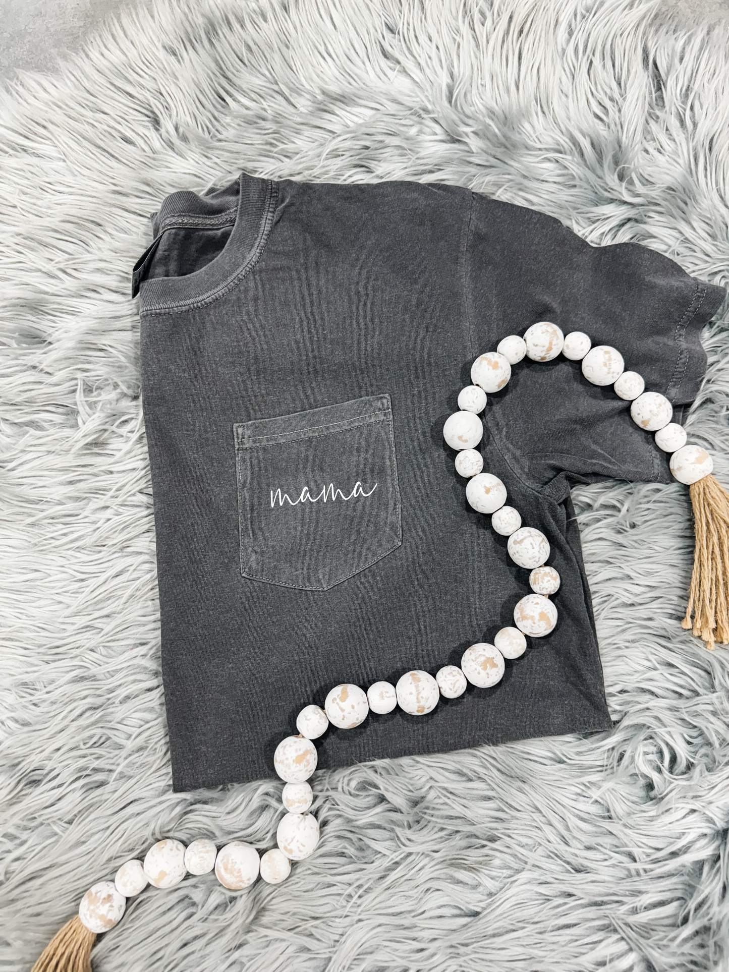 Mama Script Pocket Pepper Tee