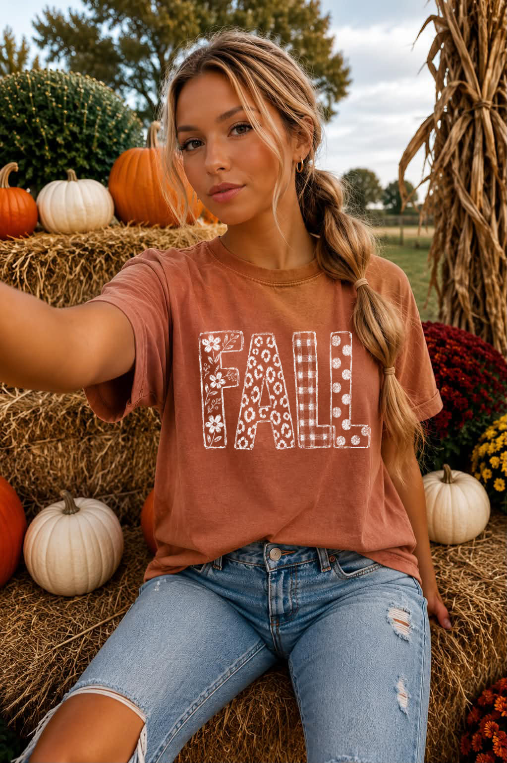 White Fall Yam Tee