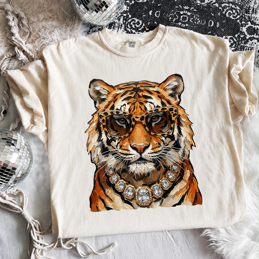 Glam Tiger Tee Options