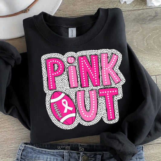 Spotted Pink Out Black Sweatshirt