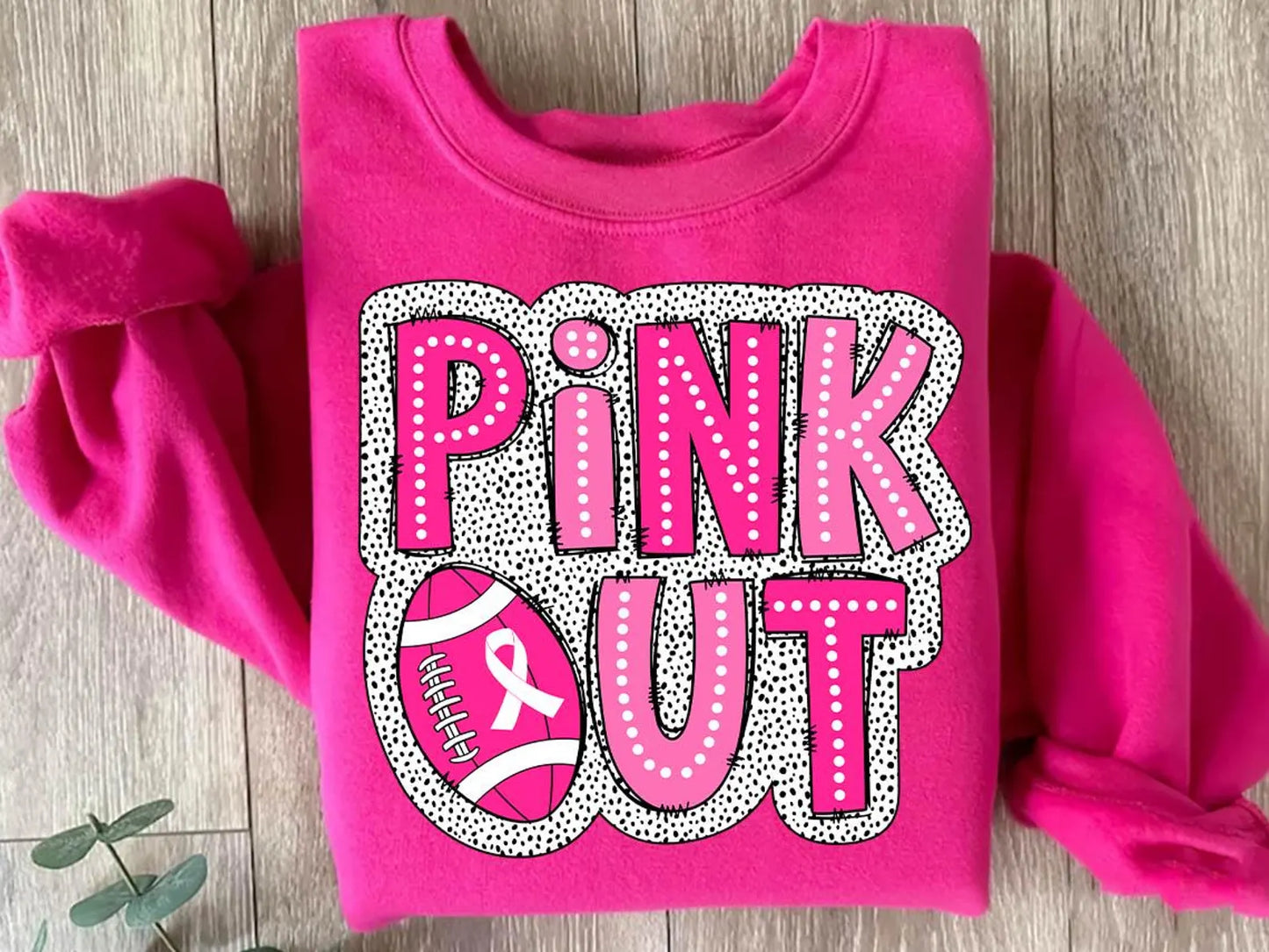 Spotted Pink Out Heliconia Sweatshirt
