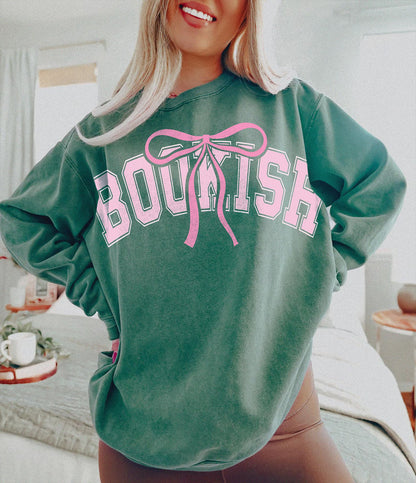 Bookish Comfort Colors Light Green Sweatshirt