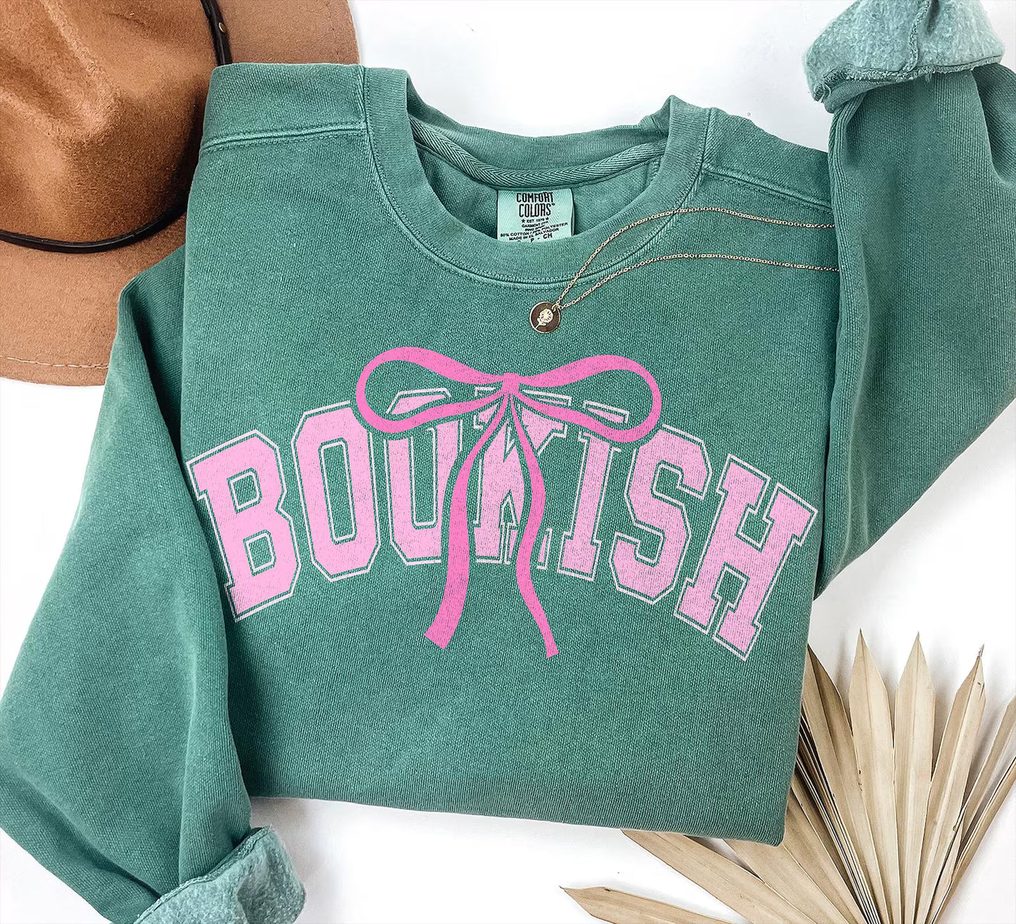 Bookish Comfort Colors Light Green Sweatshirt