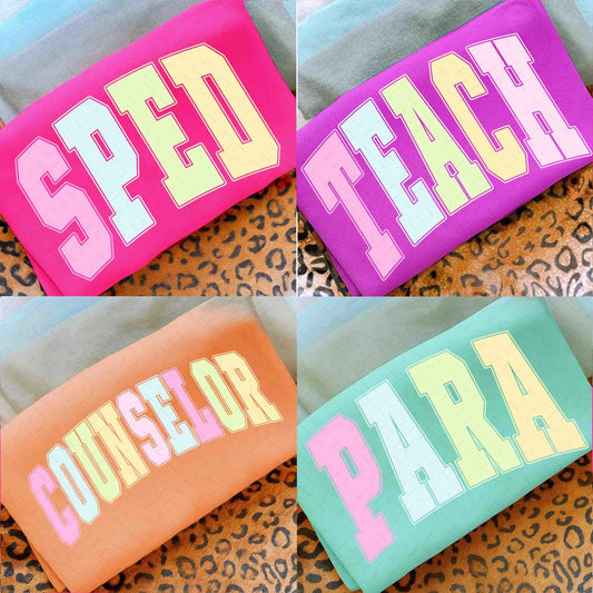 **Back To School** Solid New School Occupation Tee Option