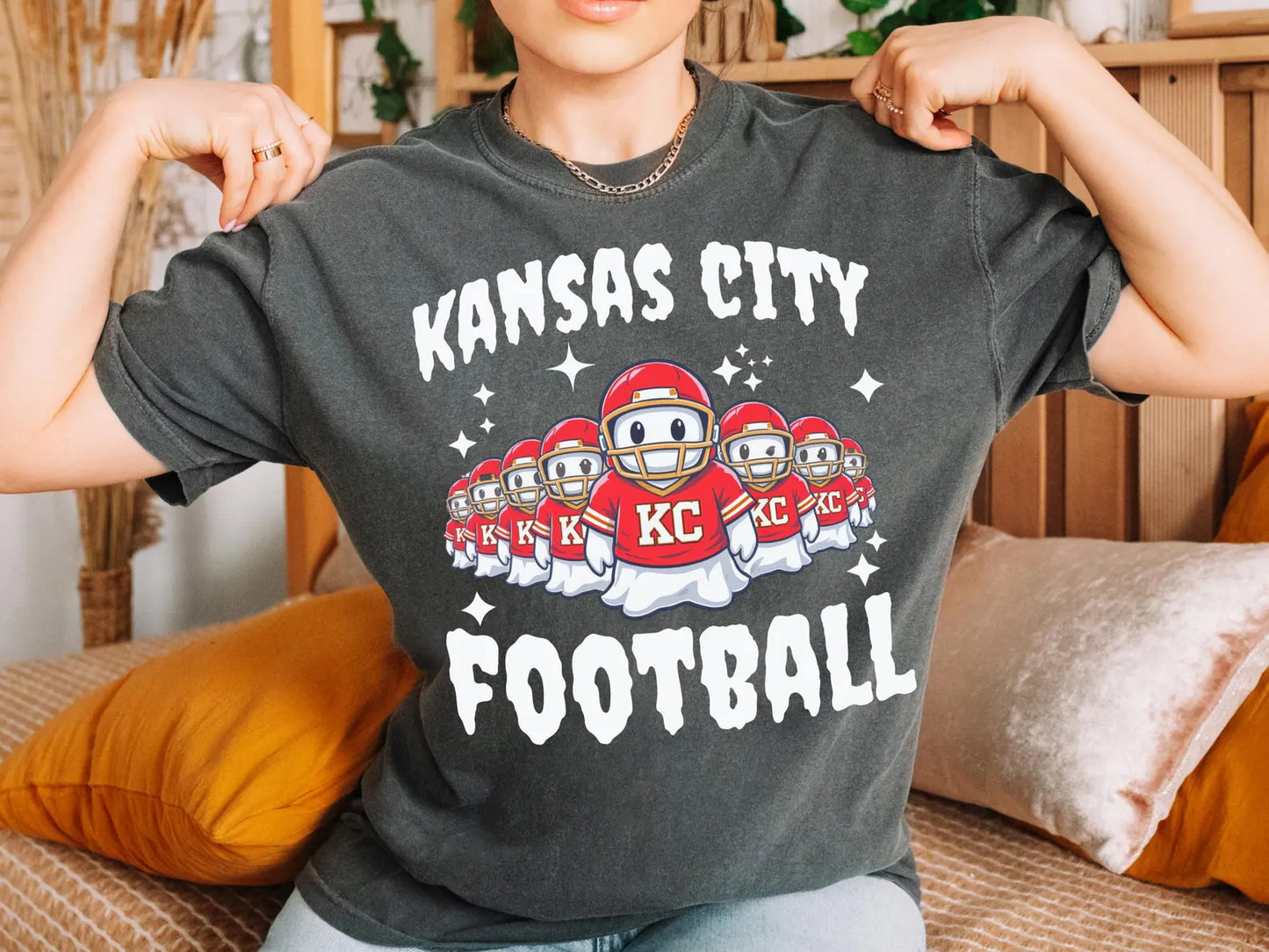 **HALFTIME DEAL** Row KC Ghost Kansas City Football Pepper Tee