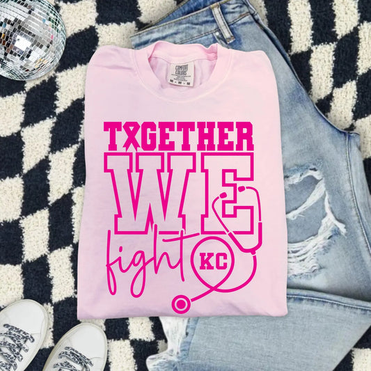 **HALFTIME DEAL** Together We Fight KC Stethoscope Blossom Tee