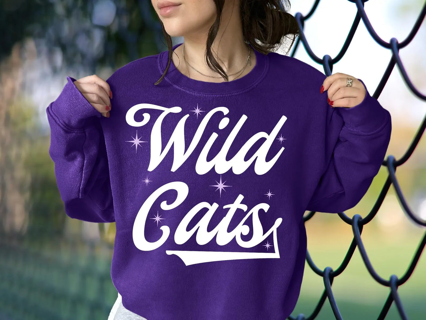 Wildcats Trendy Purple Sweatshirt