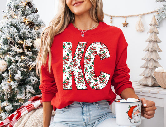 **HALFTIME DEAL** Multi KC Cake Treats Red Sweatshirt