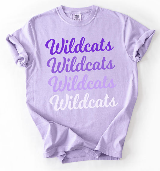 Ombre Wildcats Orchid Tee