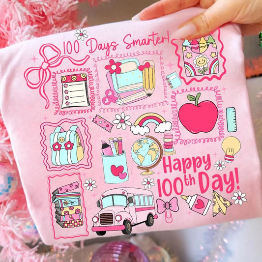 100 Days Smarter Collage Blossom Tee