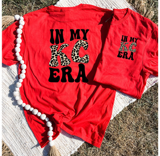 FRONT + BACK In My KC Era Red Tee