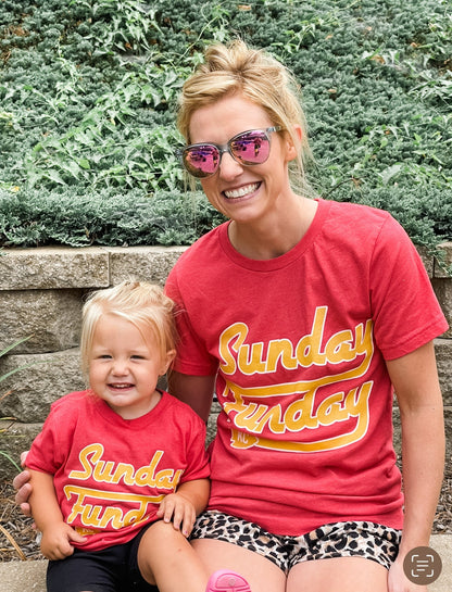 Sunday Funday Heather Red Tee