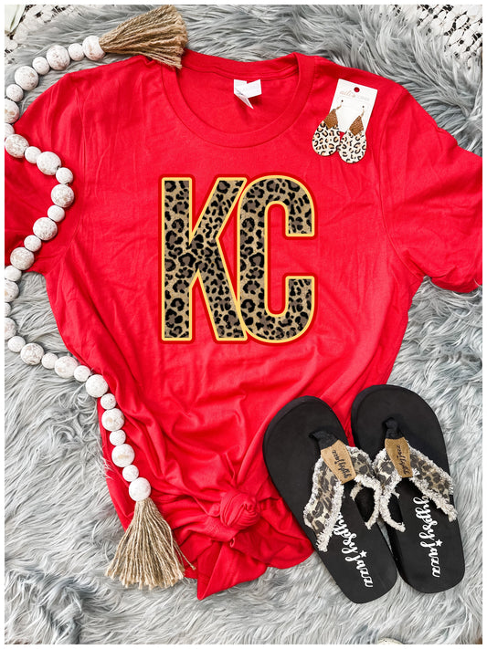 Leopard KC Red Tee