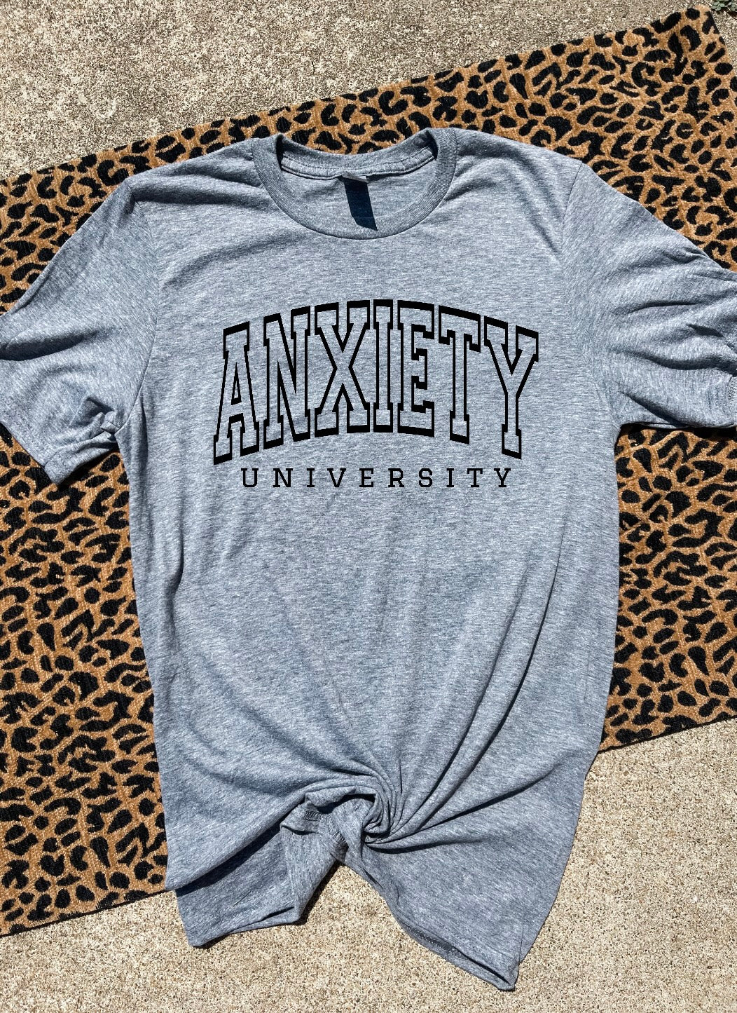 Anxiety University Charcoal Tee