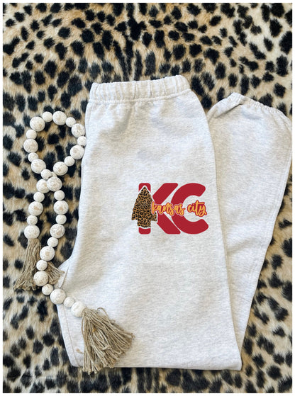 **HALFTIME DEAL** KC Arrowhead Ash Jerzee Sweatpants