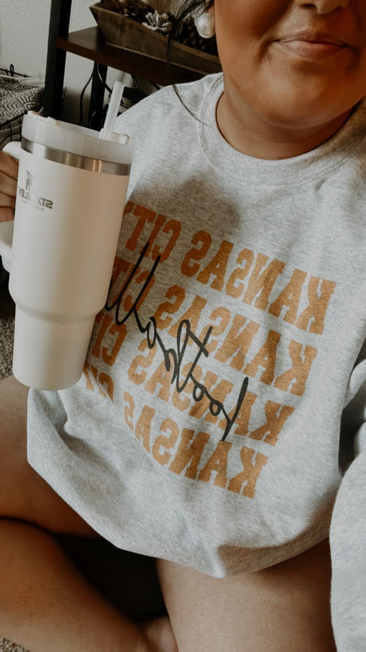 Kansas City Gold Football Repeat Ash Sweatshirt