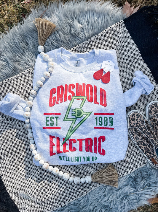 **CHRISTMAS IN JULY** Griswold Electric Ash Sweatshirt