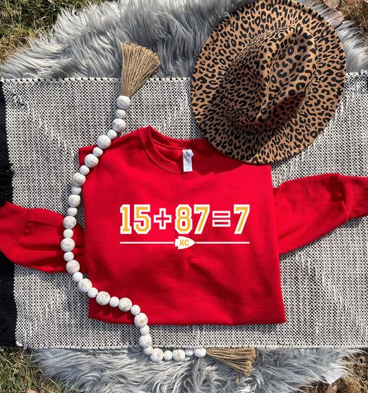 Equation 15 + 87 Red Sweatshirt