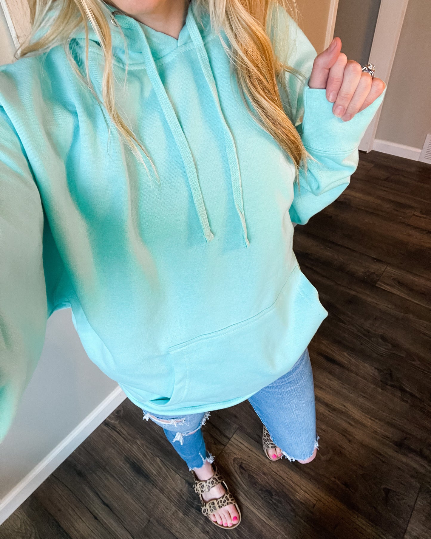 Mint Fleece Hoodie