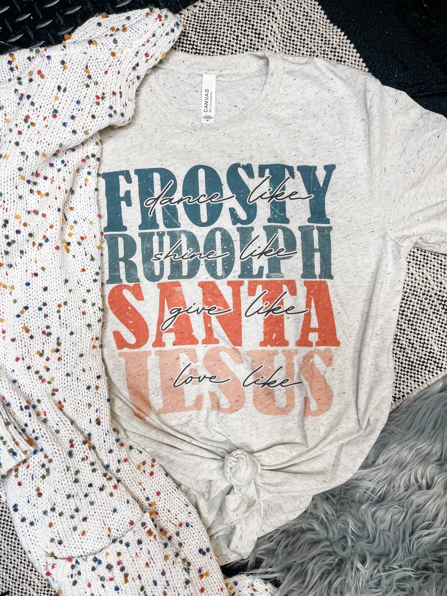 **CHRISTMAS IN JULY** Dance Like Frosty Oatmeal Tee
