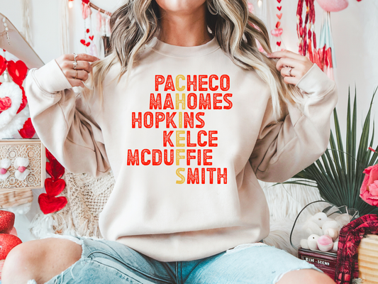 **HALFTIME DEAL** Players List Sand Sweatshirt