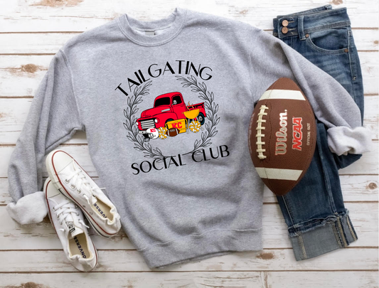 Tailgating Social Club Sports Grey Sweathshirt