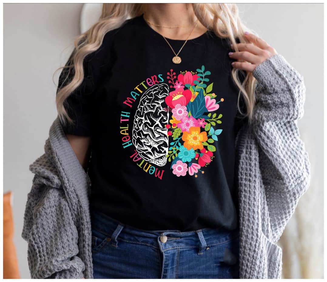 Mental Health Matters Black Tee