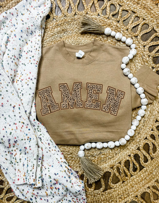 Amen Leopard Crewneck Sweatshirt