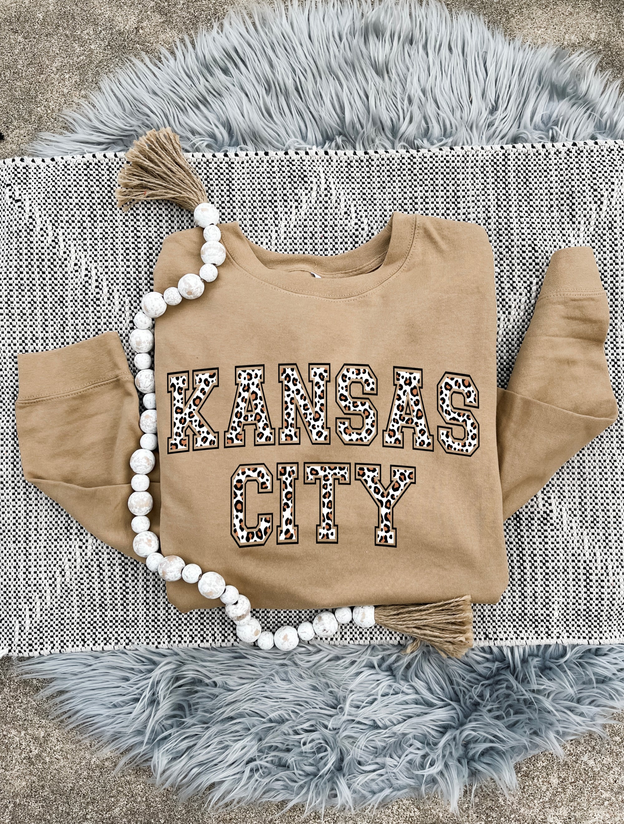 Leopard Kansas City Sand Sweatshirt