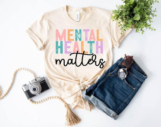 Mental Health Matters Pastel Natural Tee