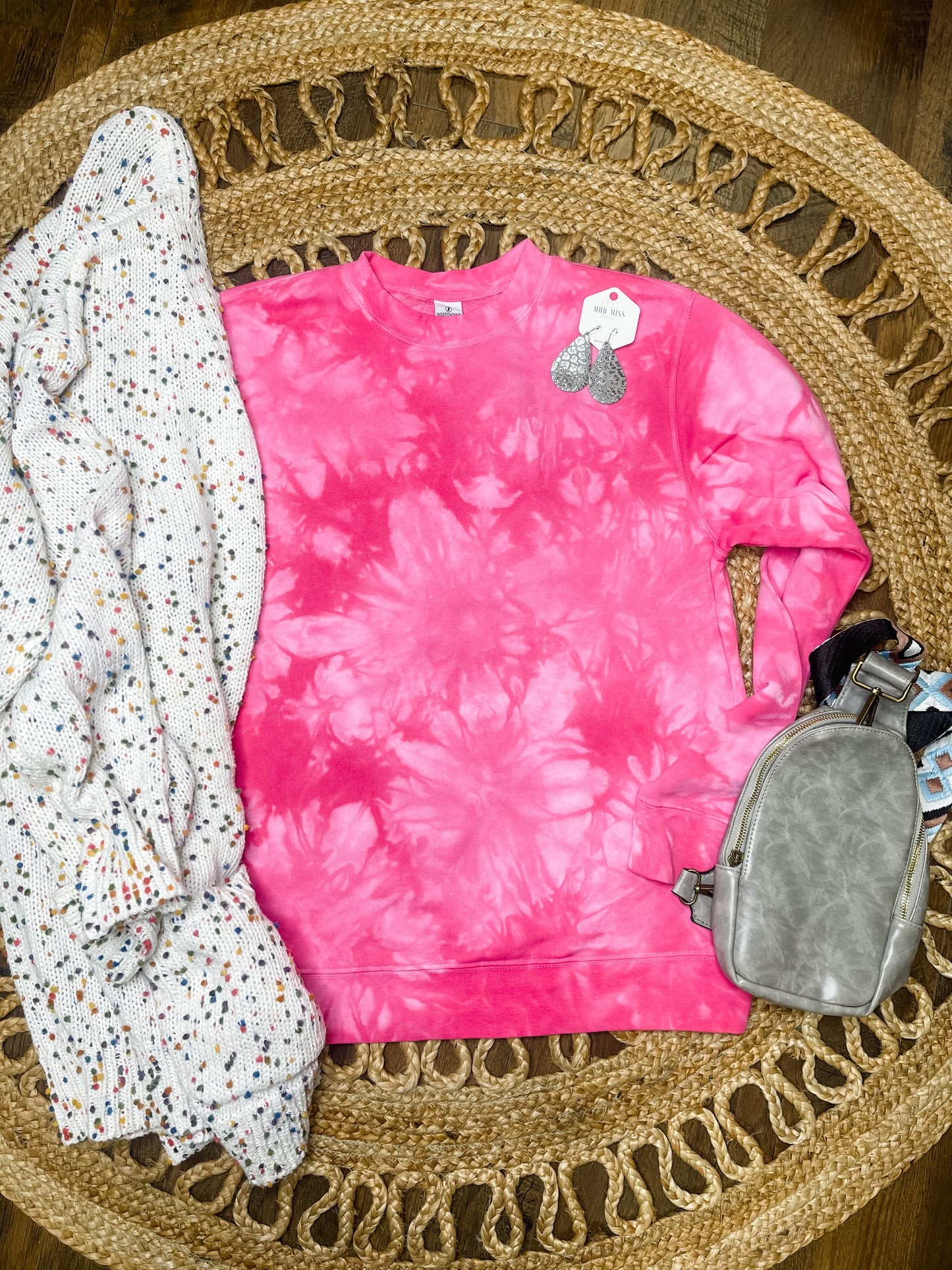 Pink Tie Dye Sweatshirt